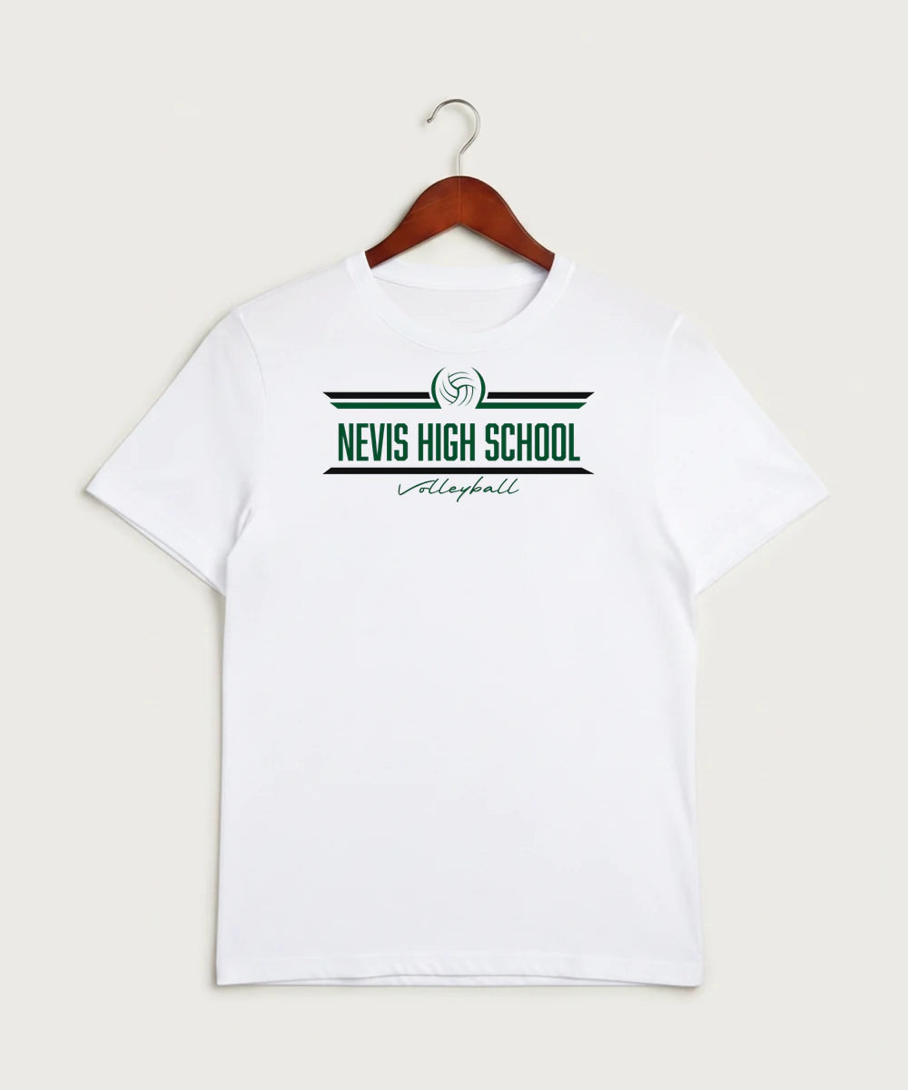 Nevis High School Volleyball (Girls) - White Sport-Tek PosiCharge Competitor Tee. ST350