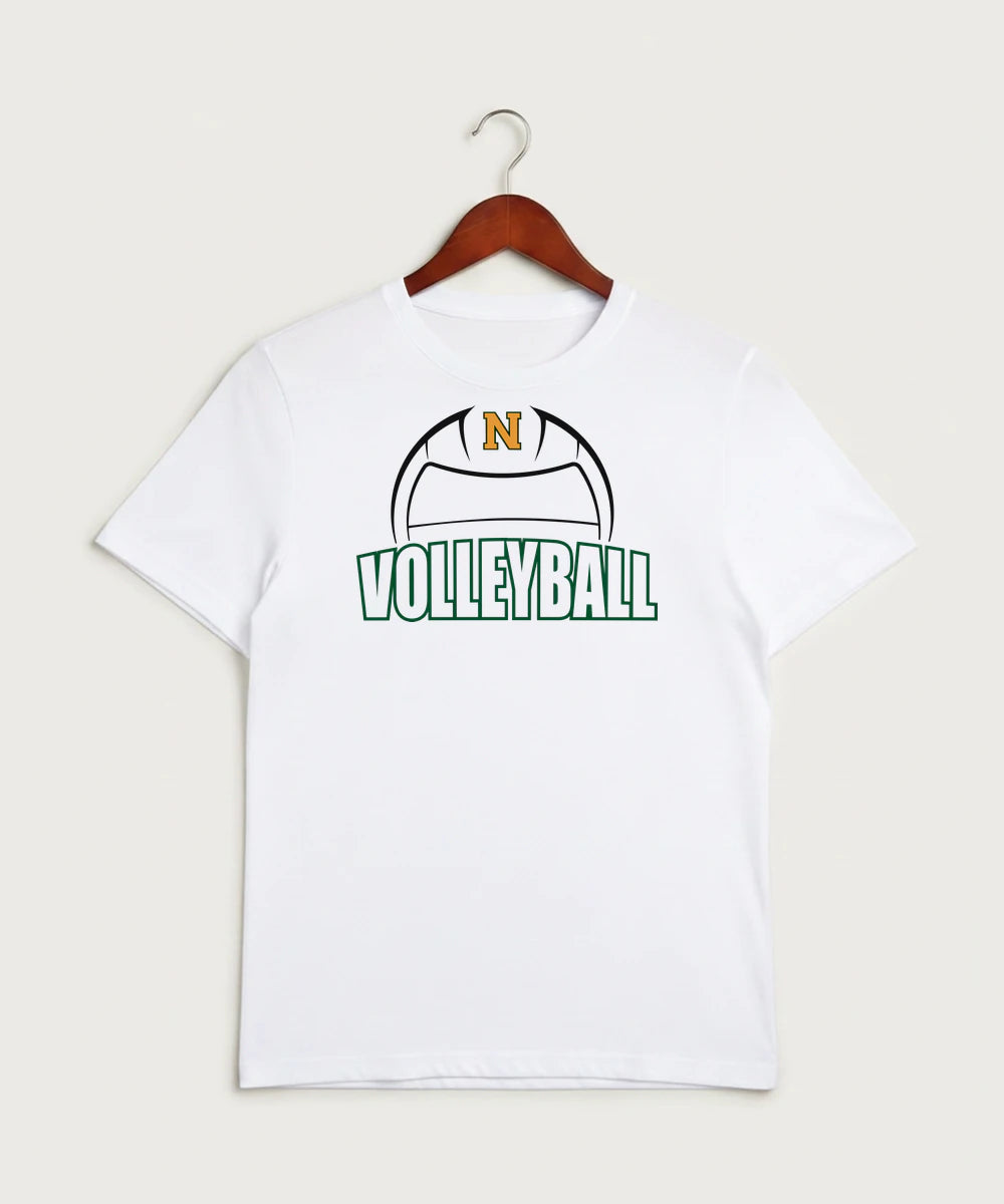 Nevis High School Volleyball (Girls) - White Sport-Tek PosiCharge Competitor Tee. ST350