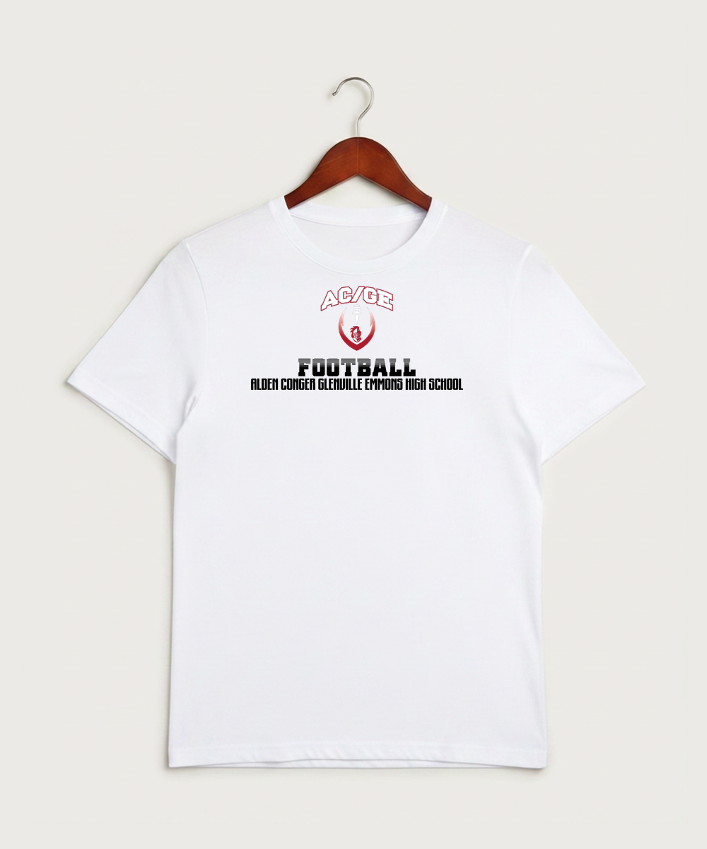 Alden-Conger-Glenville Emmons High School Football (Boys) - White Sport-Tek PosiCharge Competitor Tee. ST350