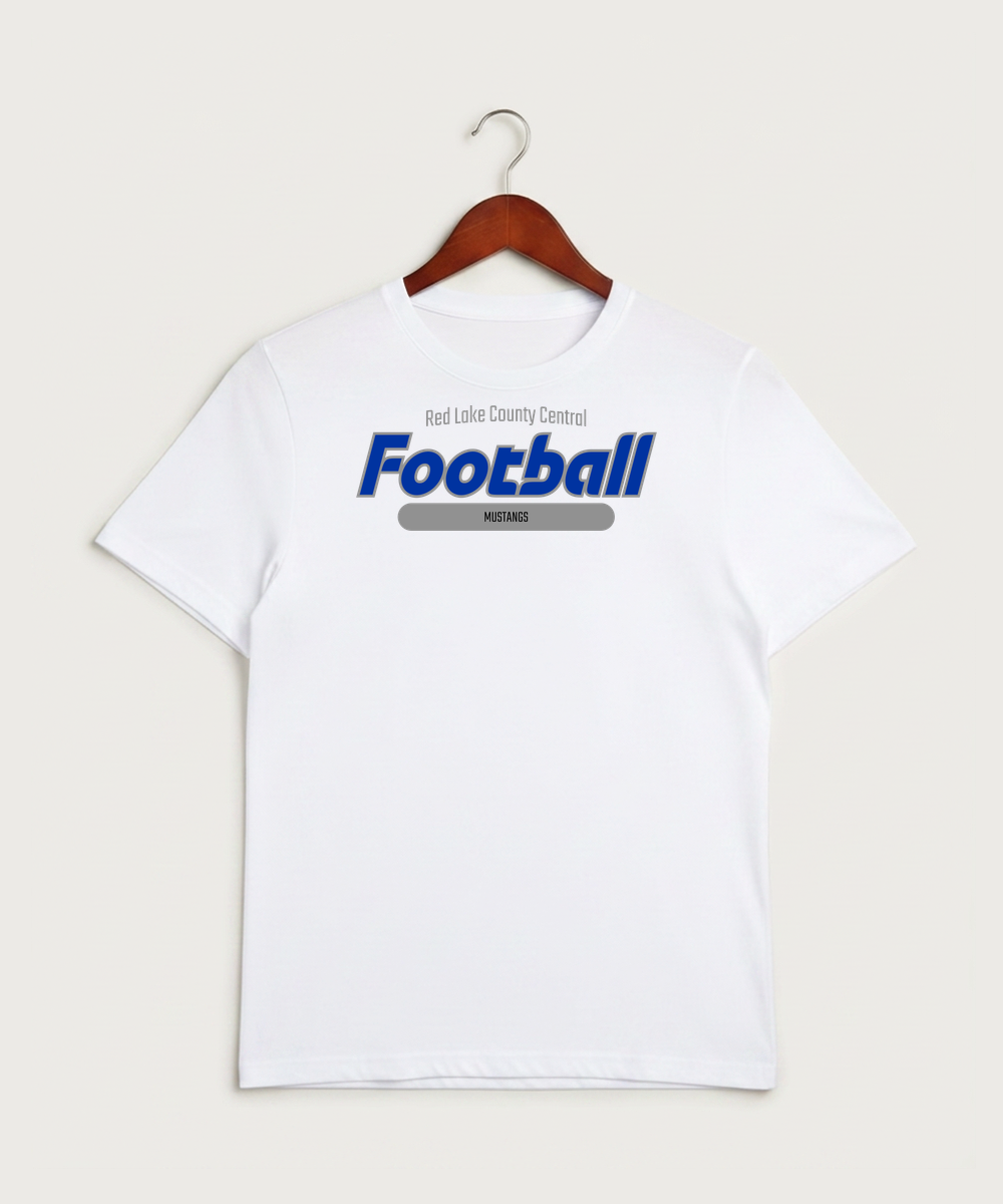 Red Lake County Central Football (Boys) - White Sport-Tek PosiCharge Competitor Tee. ST350
