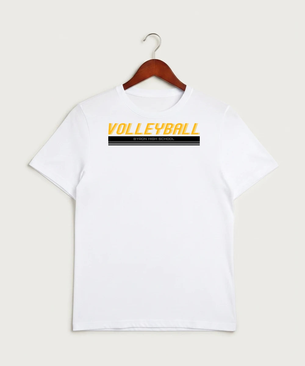 Byron High School Volleyball (Girls) - White Sport-Tek PosiCharge Competitor Tee. ST350