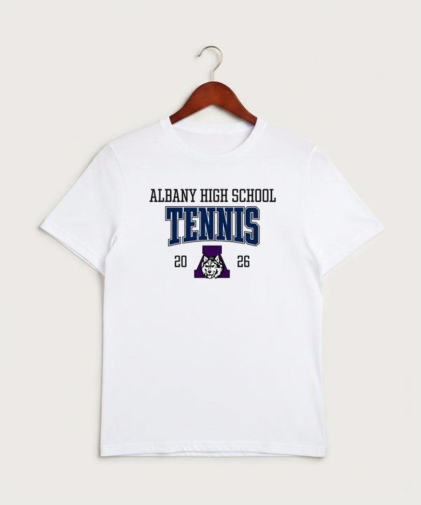Albany High School Tennis (Boys) - White Sport-Tek PosiCharge Competitor Tee. ST350