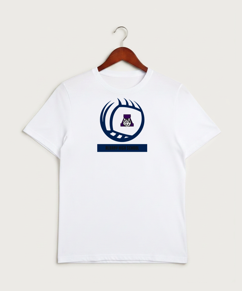 Albany High School Volleyball (Girls) - White Sport-Tek PosiCharge Competitor Tee. ST350