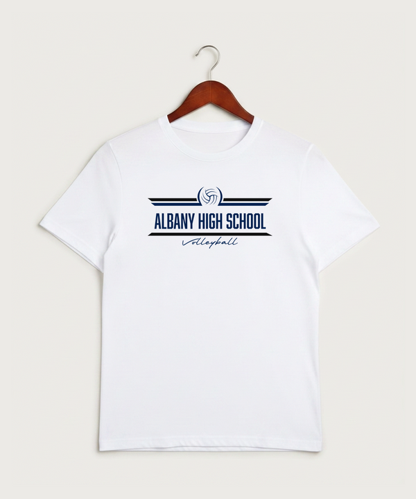 Albany High School Volleyball (Girls) - White Sport-Tek PosiCharge Competitor Tee. ST350