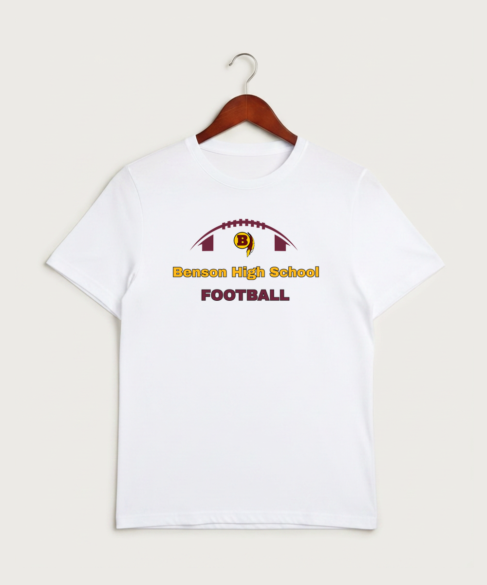 Benson High School Football (Boys) - White Sport-Tek PosiCharge Competitor Tee. ST350