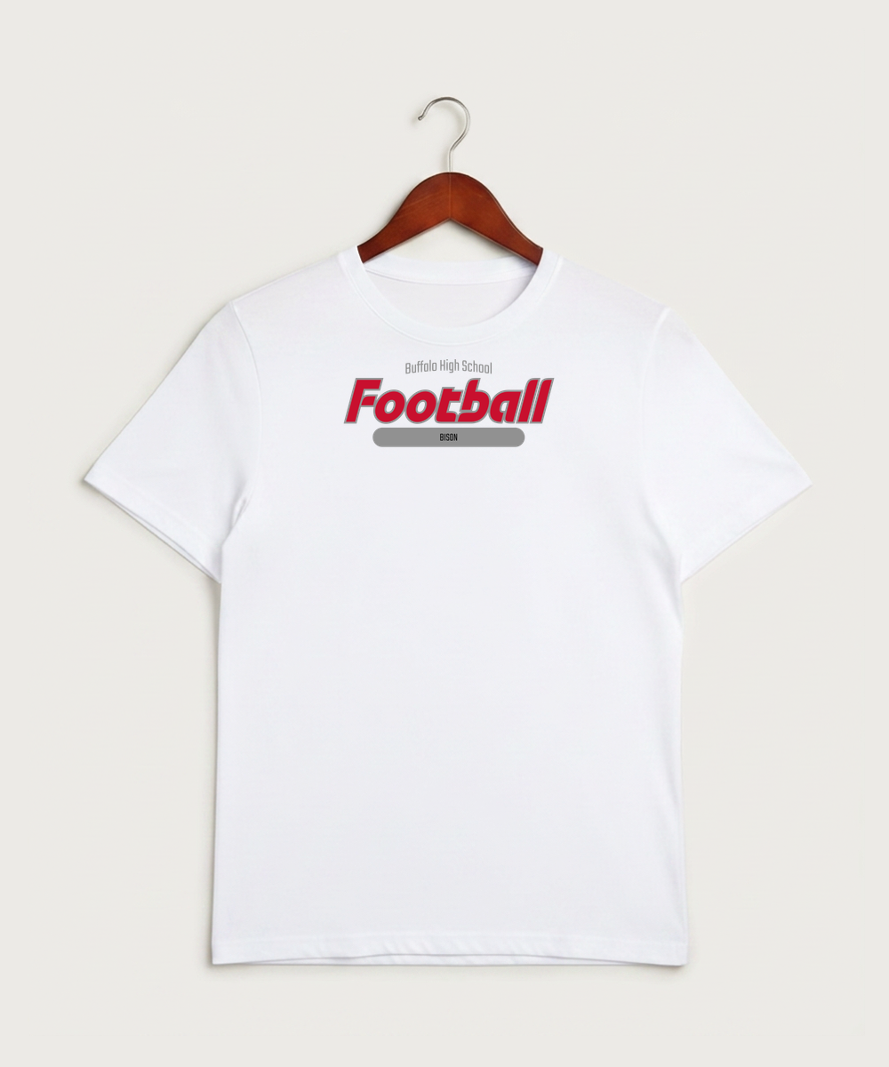 Buffalo High School Football (Boys) - White Sport-Tek PosiCharge Competitor Tee. ST350