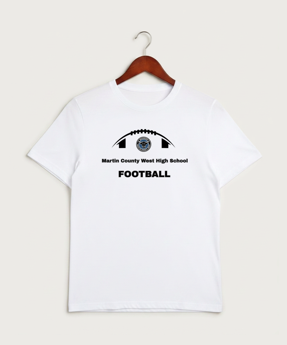 Martin County West High School Football (Boys) - White Sport-Tek PosiCharge Competitor Tee. ST350