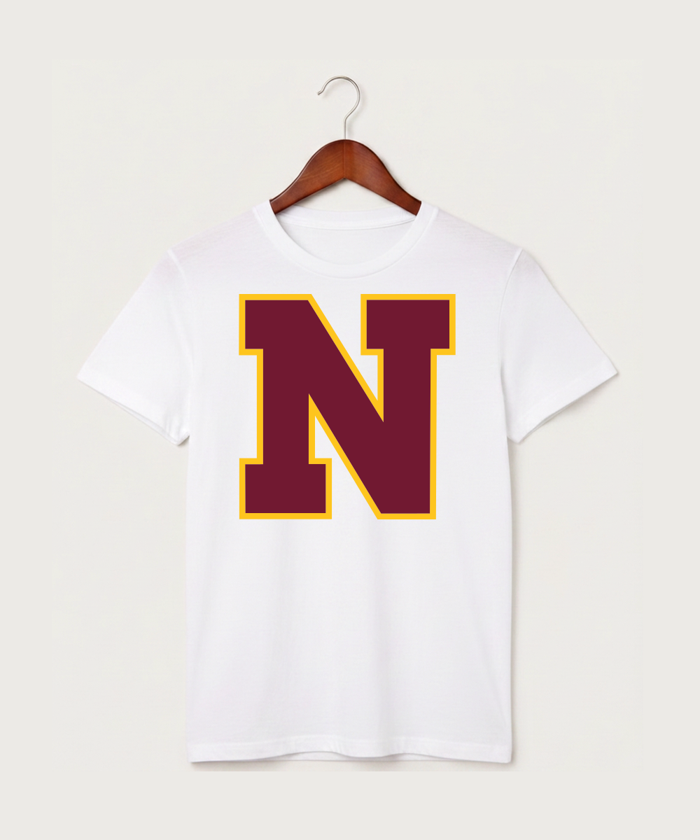 Northfield High School Volleyball (Girls) - White T-Shirt - Full Front