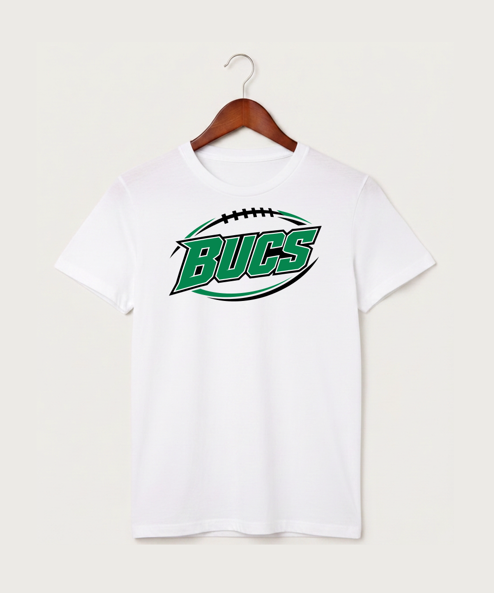 Waterville-Elysian-Morristown High School Football (Boys) - White T-Shirt - Full Front