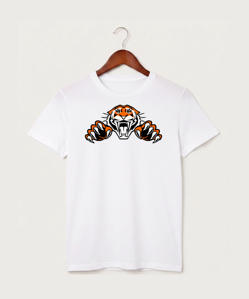 Pine River Backus High School Football (Boys) - White T-Shirt - Full Front