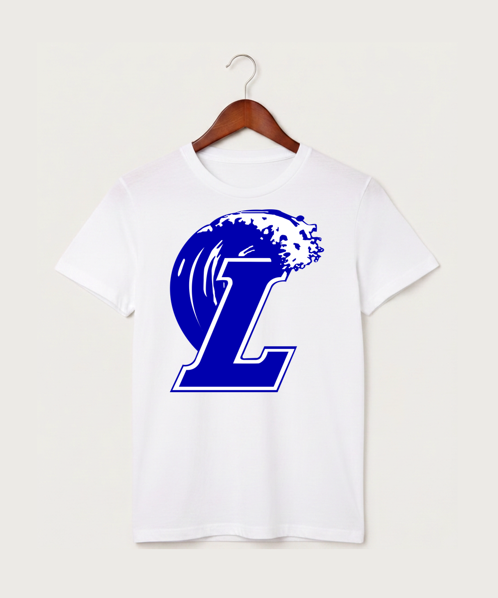 Lakeview High School Football (Boys) - White T-Shirt - Full Front