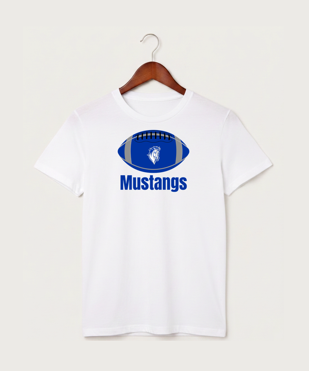 Mora High School Football (Boys) - White T-Shirt - Full Front