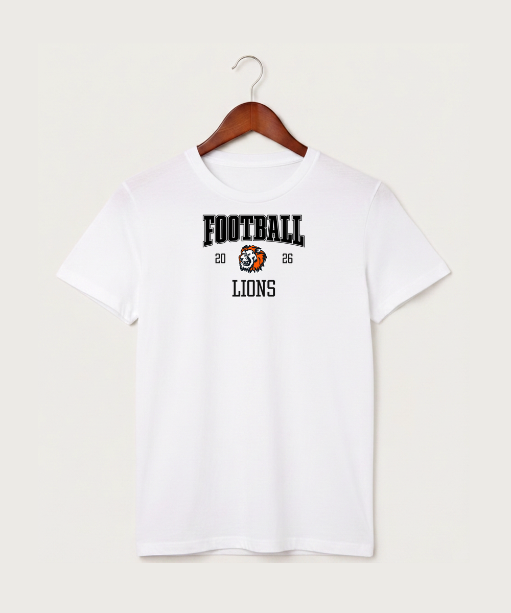 Ogilvie High School Football (Boys) - White T-Shirt - Full Front