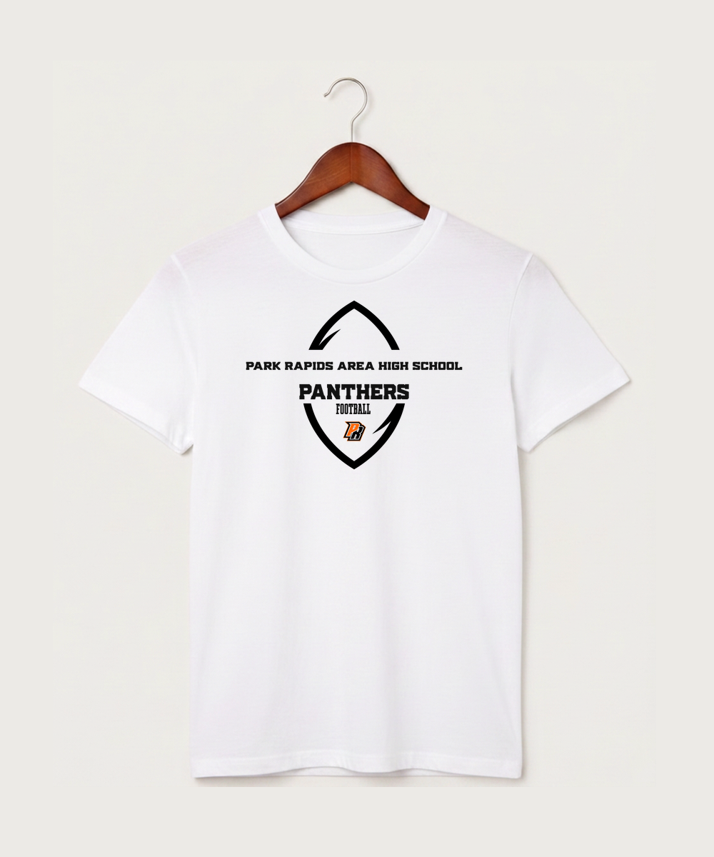 Park Rapids Area High School Football (Boys) - White T-Shirt - Full Front