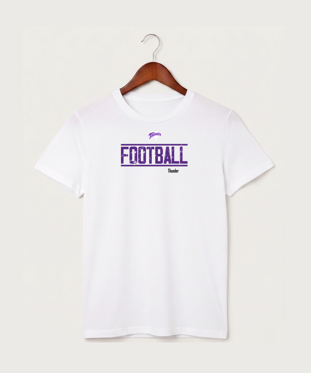 Polk County West Football (Boys) - White T-Shirt - Full Front
