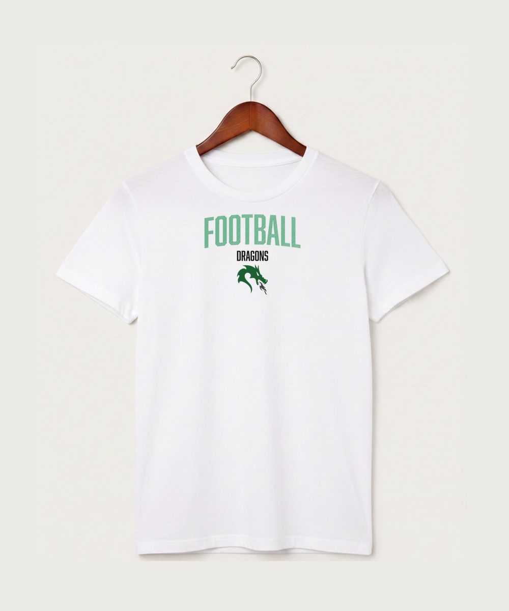 Pine City High School Football (Boys) - White T-Shirt - Full Front