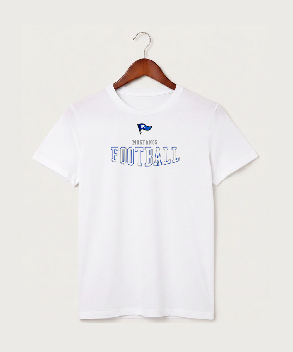 Red Lake County Central Football (Boys) - White T-Shirt - Full Front