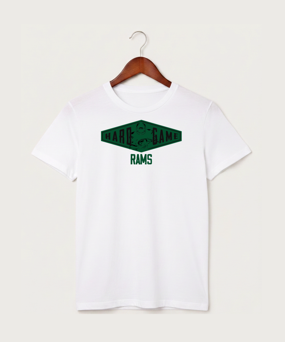 Roseau High School Football (Boys) - White T-Shirt - Full Front