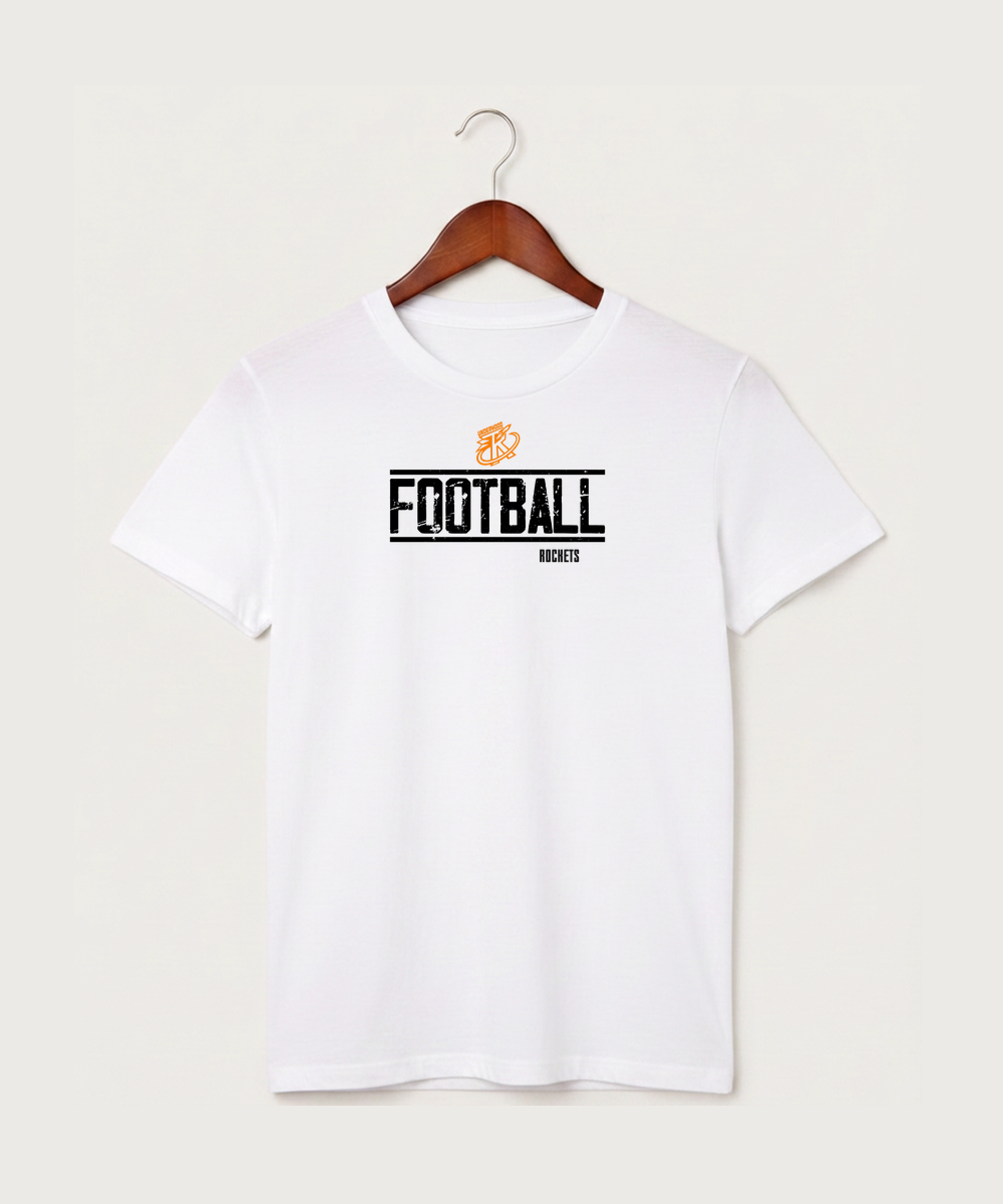 Underwood High School Football (Boys) - White T-Shirt - Full Front