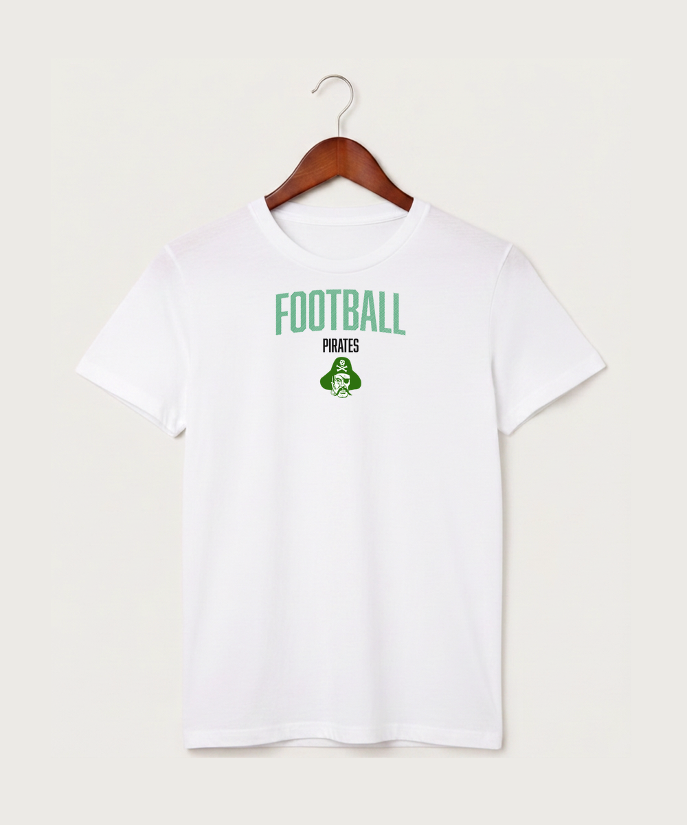 Verndale High School Football (Boys) - White T-Shirt - Full Front