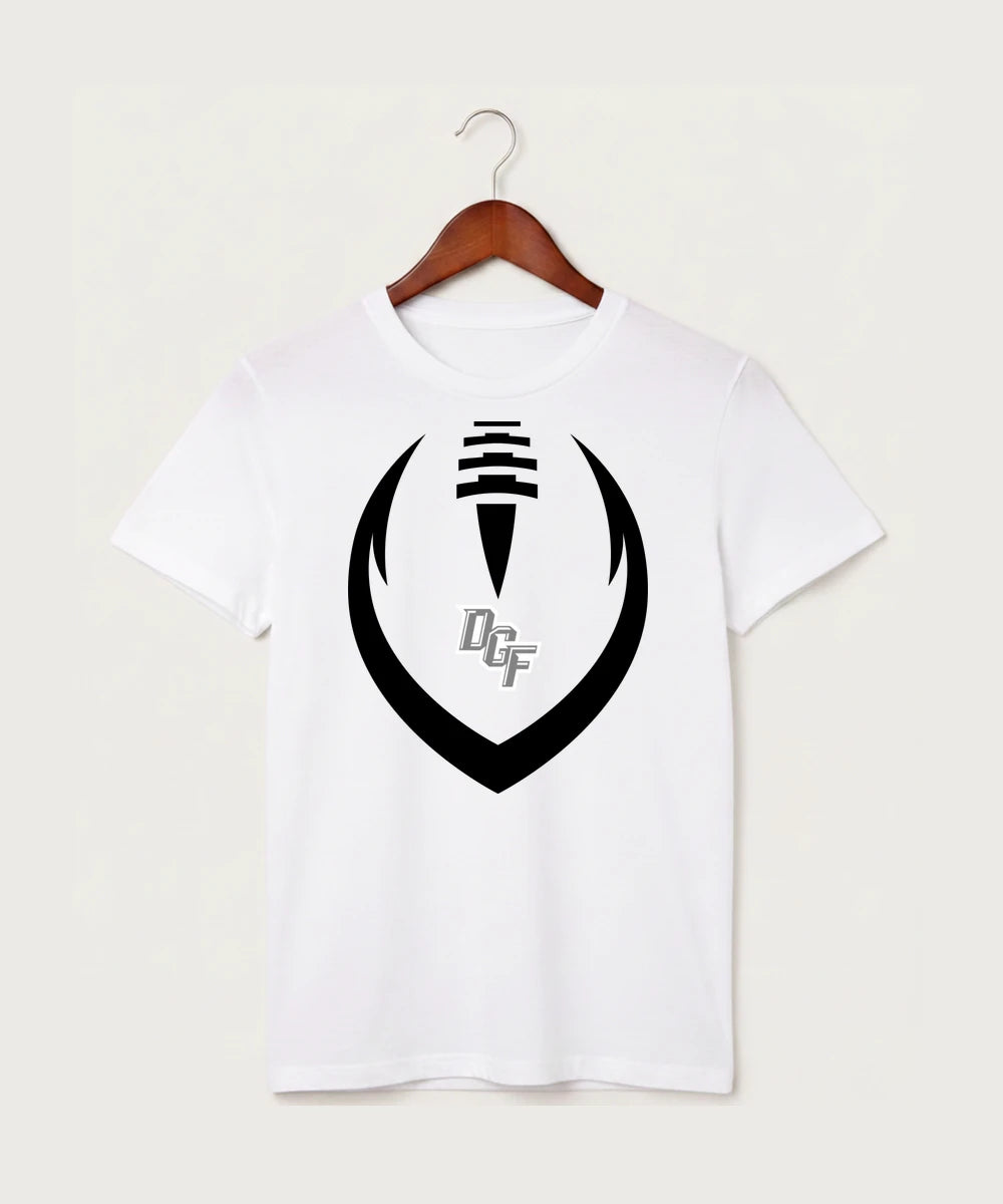 DGF High School Football (Boys) - White T-Shirt - Full Front
