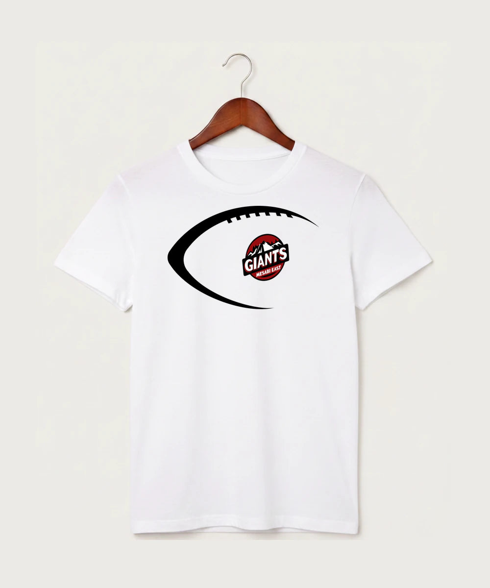 Mesabi East High School Football (Boys) - White T-Shirt - Full Front