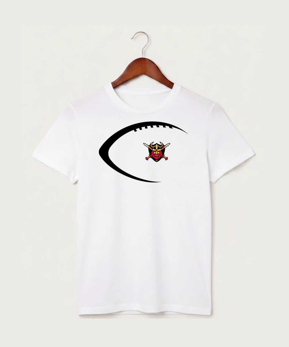 Mille Lacs High School Football (Boys) - White T-Shirt - Full Front
