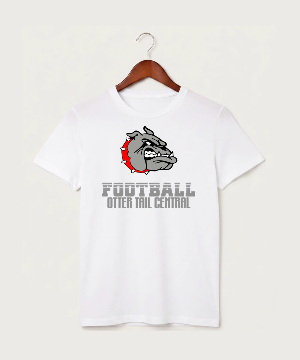 Otter Tail Central Football (Boys) - White T-Shirt - Full Front