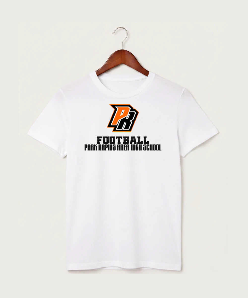 Park Rapids Area High School Football (Boys) - White T-Shirt - Full Front