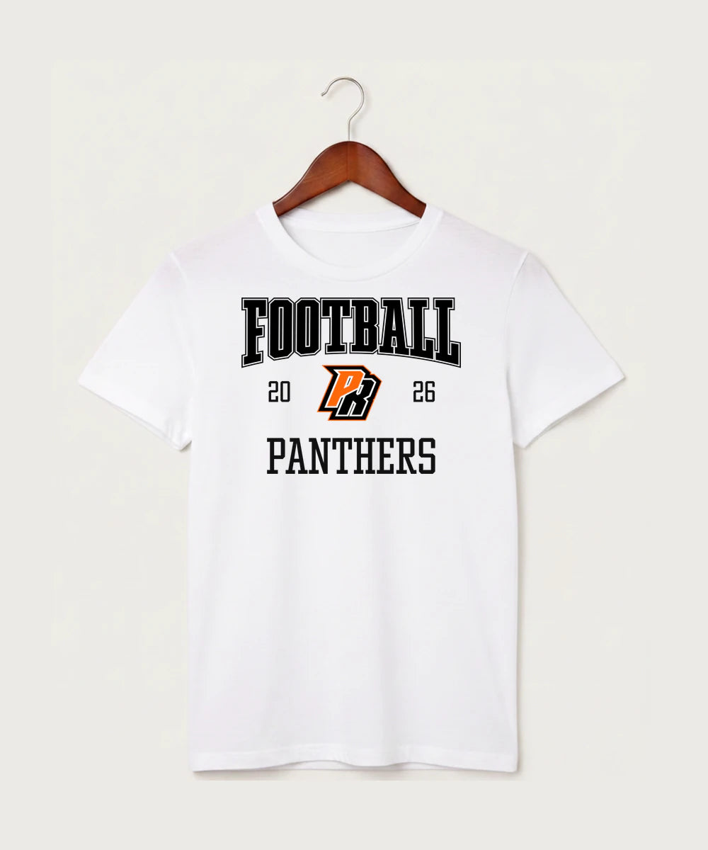 Park Rapids Area High School Football (Boys) - White T-Shirt - Full Front