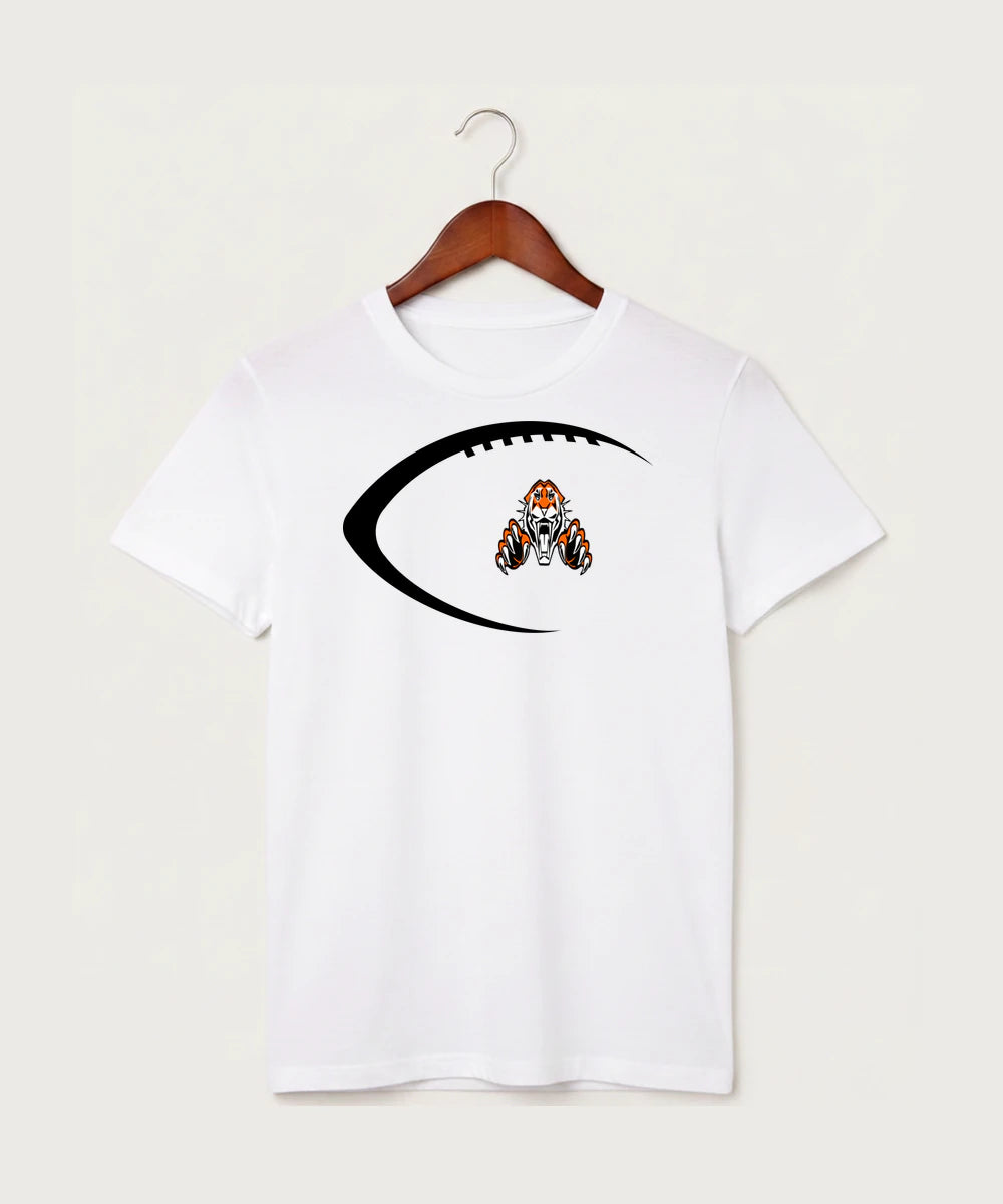 Pine River Backus High School Football (Boys) - White T-Shirt - Full Front