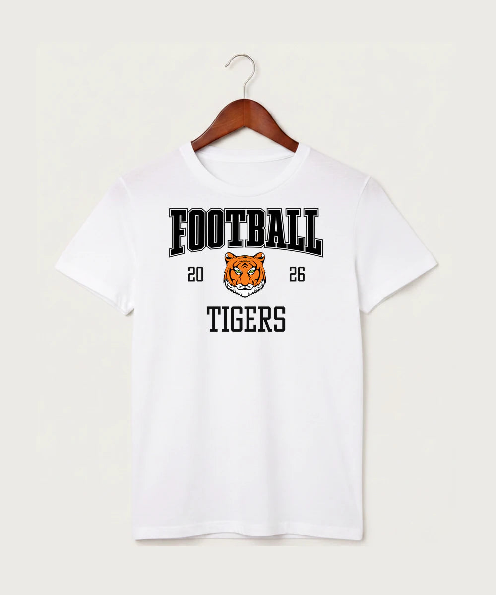 Princeton High School Football (Boys) - White T-Shirt - Full Front