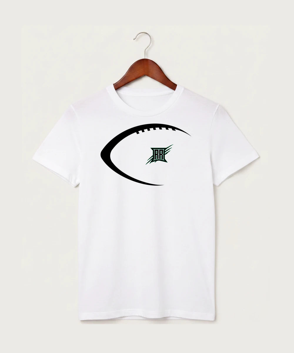 Rock Ridge High School Football (Boys) - White T-Shirt - Full Front