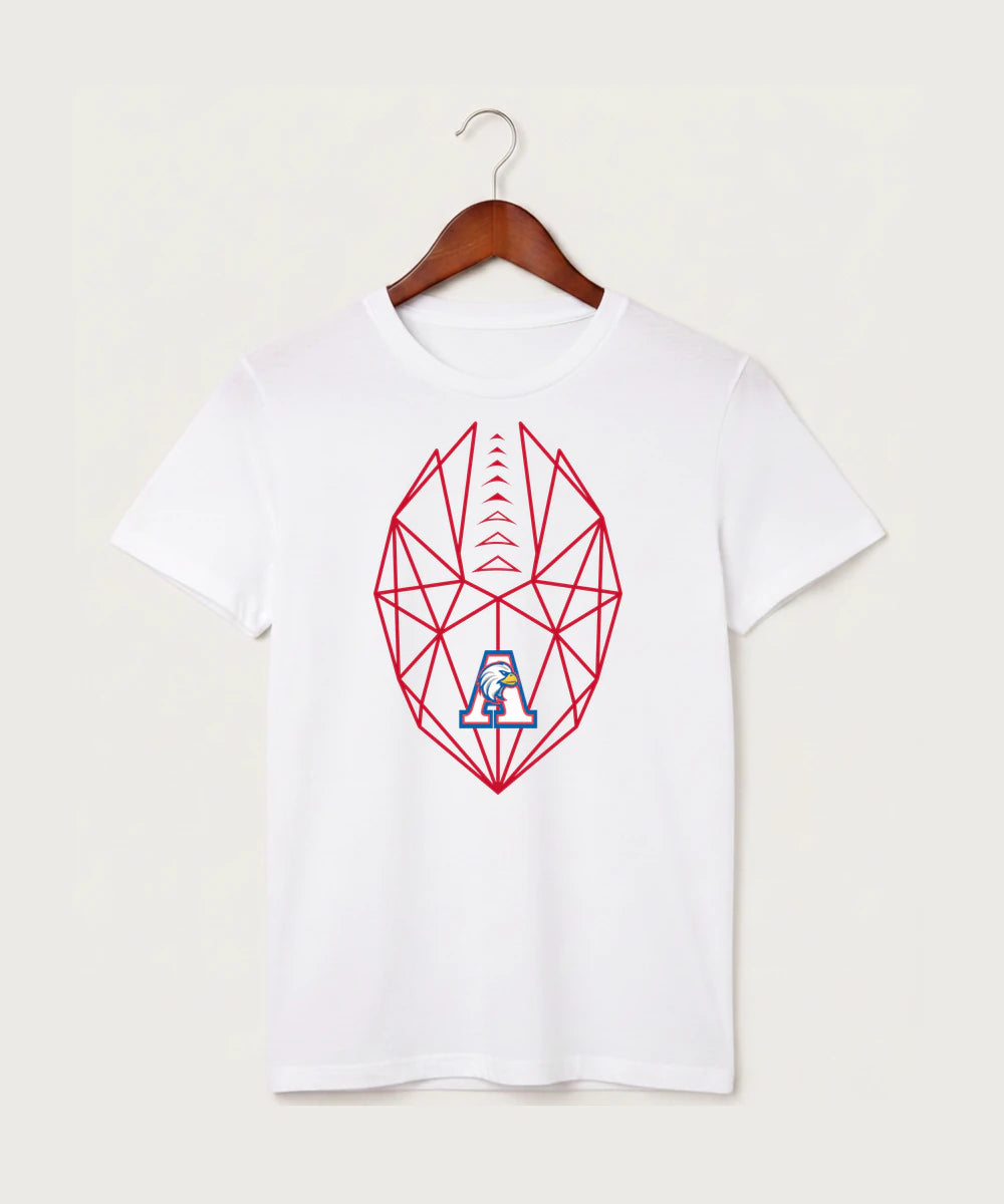 Apollo High School Football (Boys) - White T-Shirt - Full Front