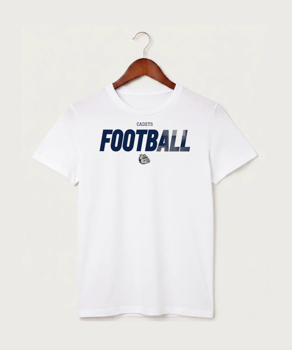 Sargent County High School Football (Boys) - White T-Shirt - Full Front