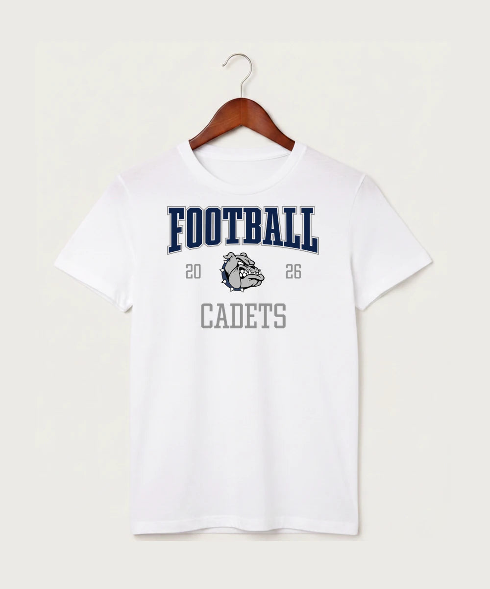 Sargent County High School Football (Boys) - White T-Shirt - Full Front