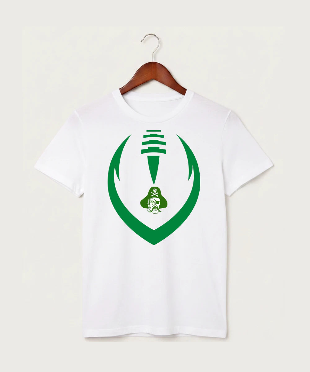 Verndale High School Football (Boys) - White T-Shirt - Full Front
