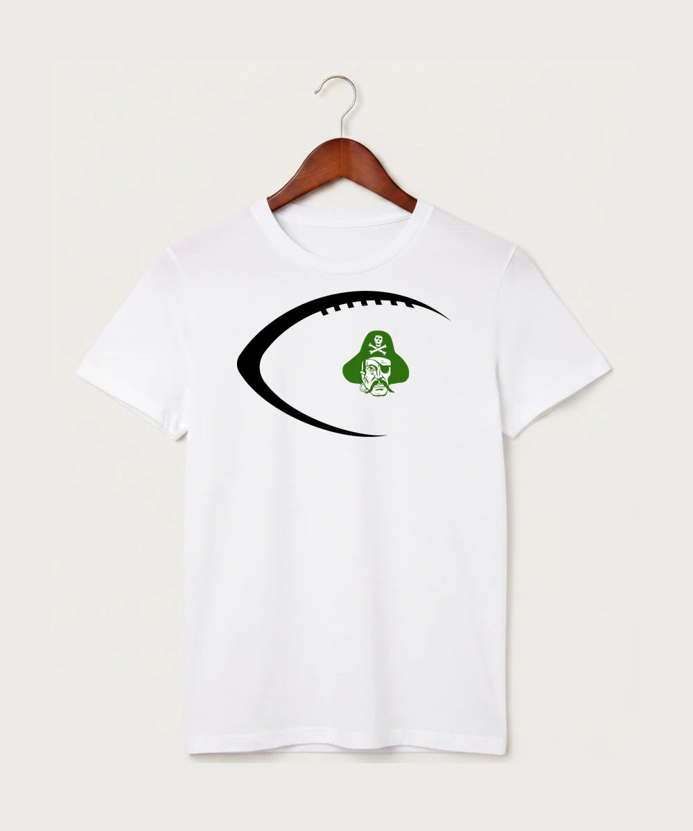 Verndale High School Football (Boys) - White T-Shirt - Full Front
