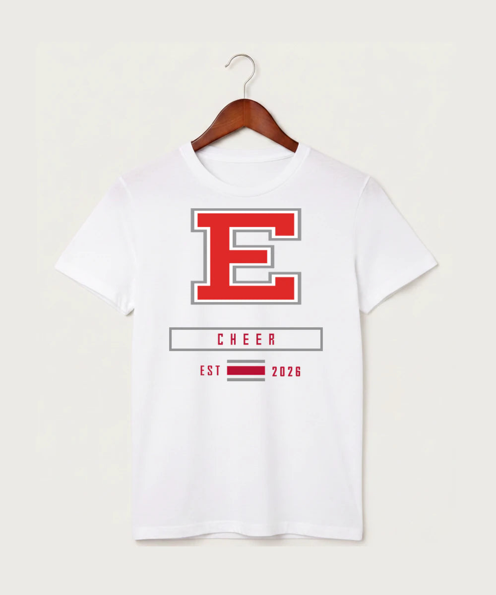 Duluth East High School Cheer (Coed) - White T-Shirt - Full Front
