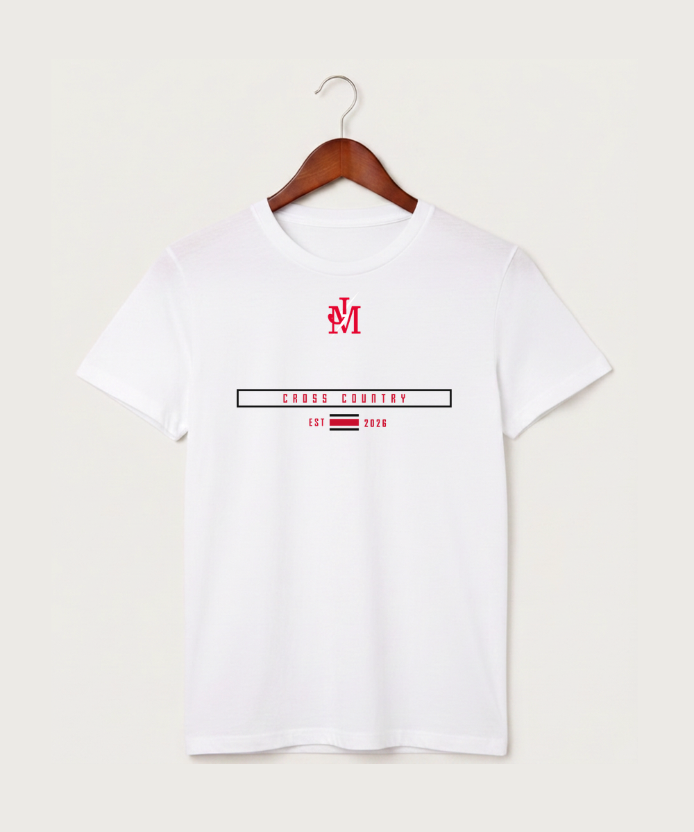 John Marshall High School Cross Country (Coed) - White T-Shirt - Full Front