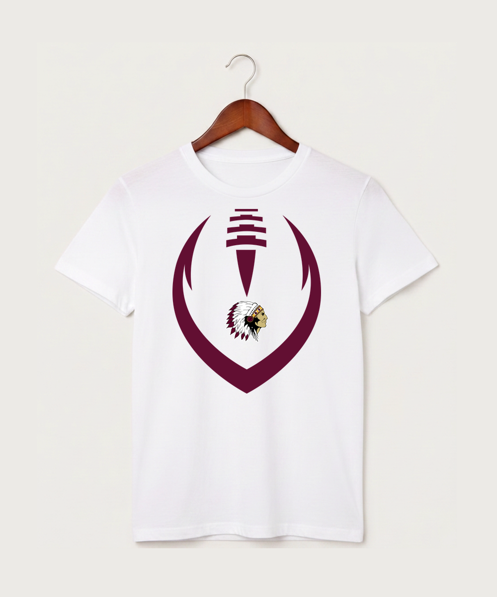 Stockton High School Football - White T-Shirt - Full Front