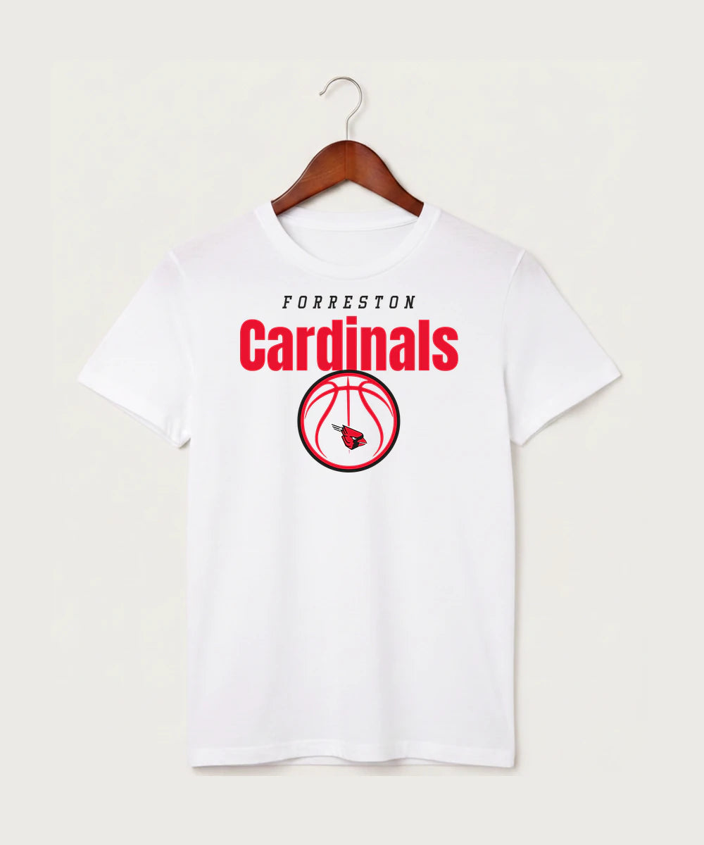 Forreston Basketball - White T-Shirt - Full Front