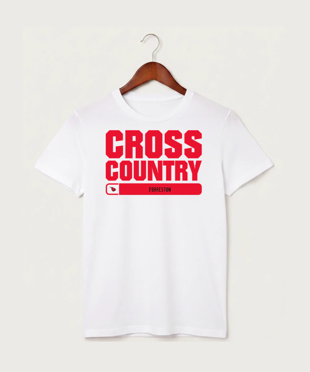 Forreston Cross Country - White T-Shirt - Full Front