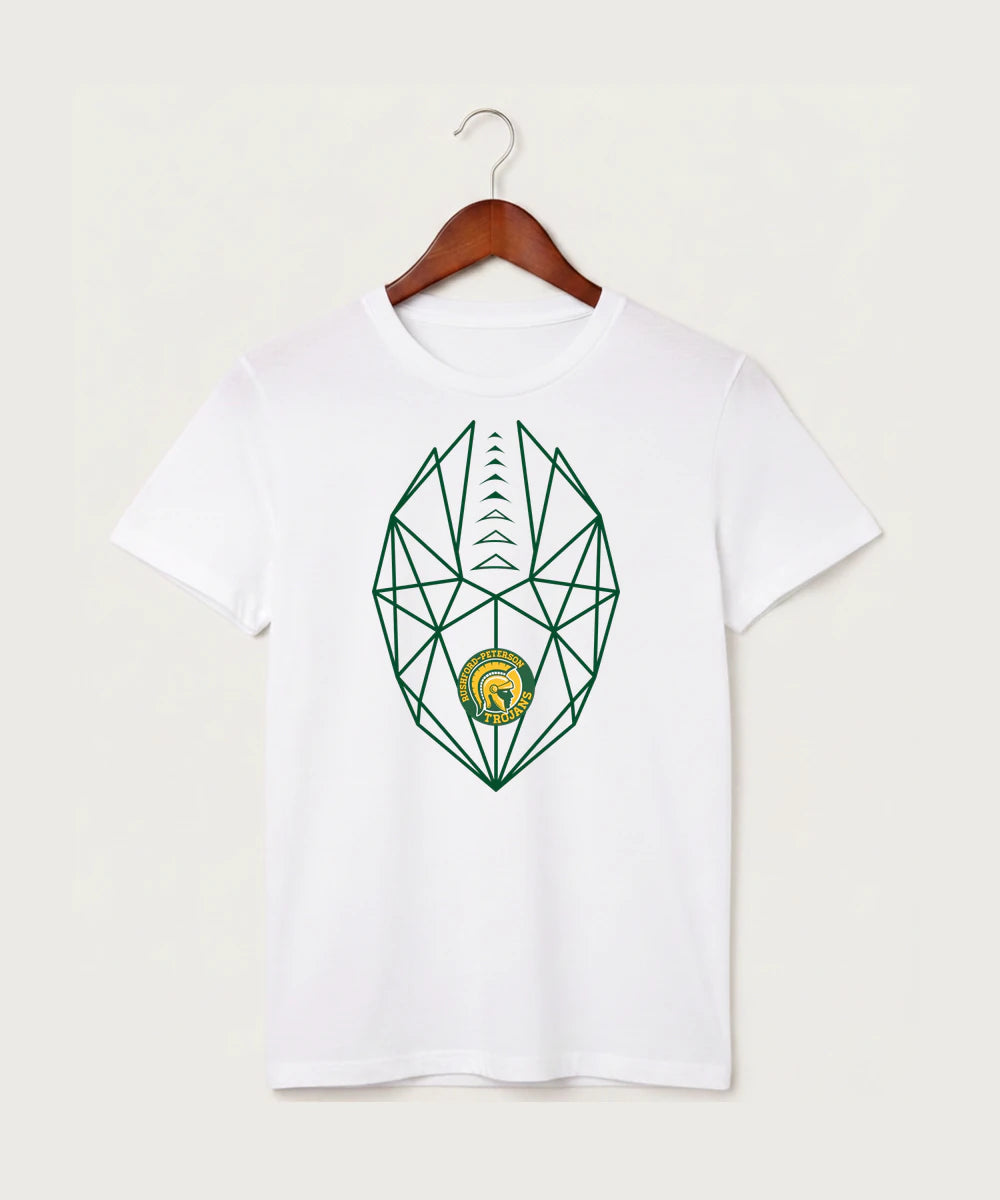 Rushford Peterson High School Football (Boys) - White T-Shirt - Full Front