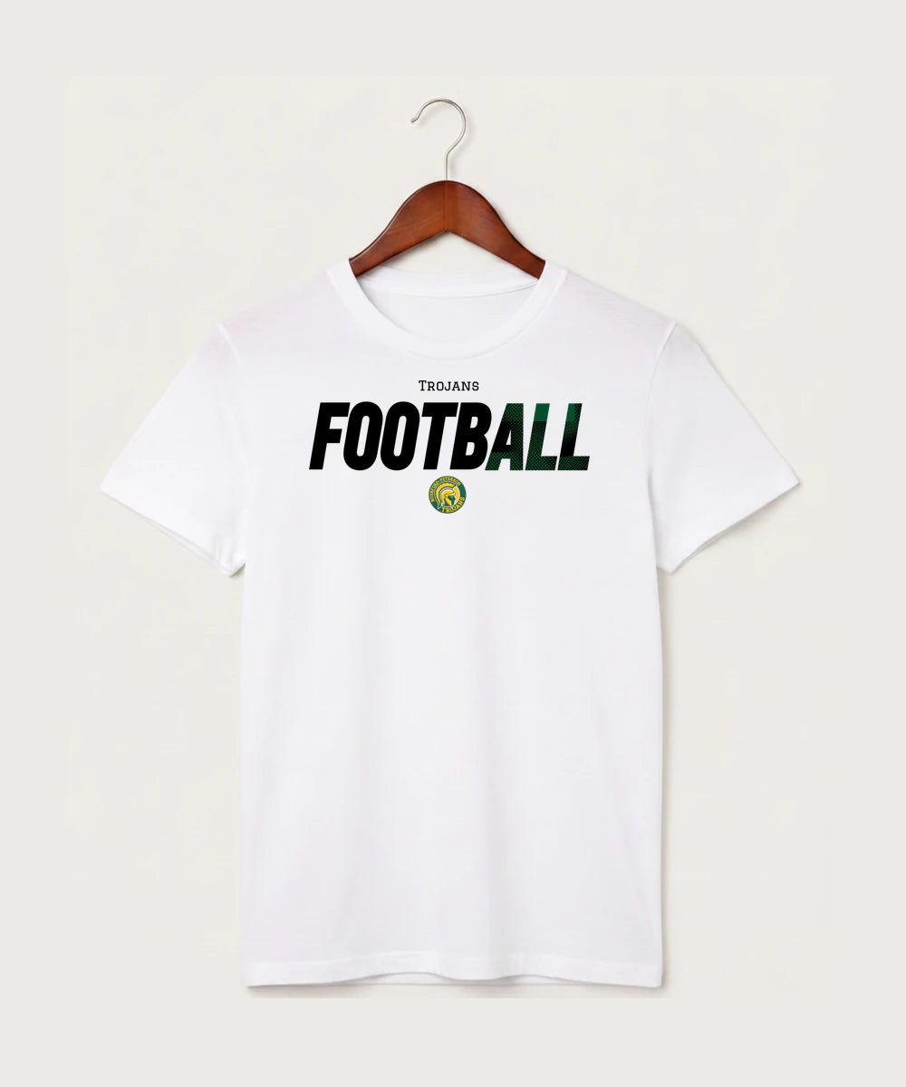 Rushford Peterson High School Football (Boys) - White T-Shirt - Full Front