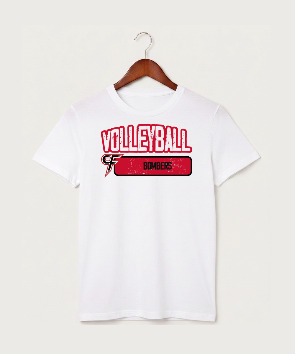 Cannon Falls High School Volleyball (Girls) - White T-Shirt - Full Front