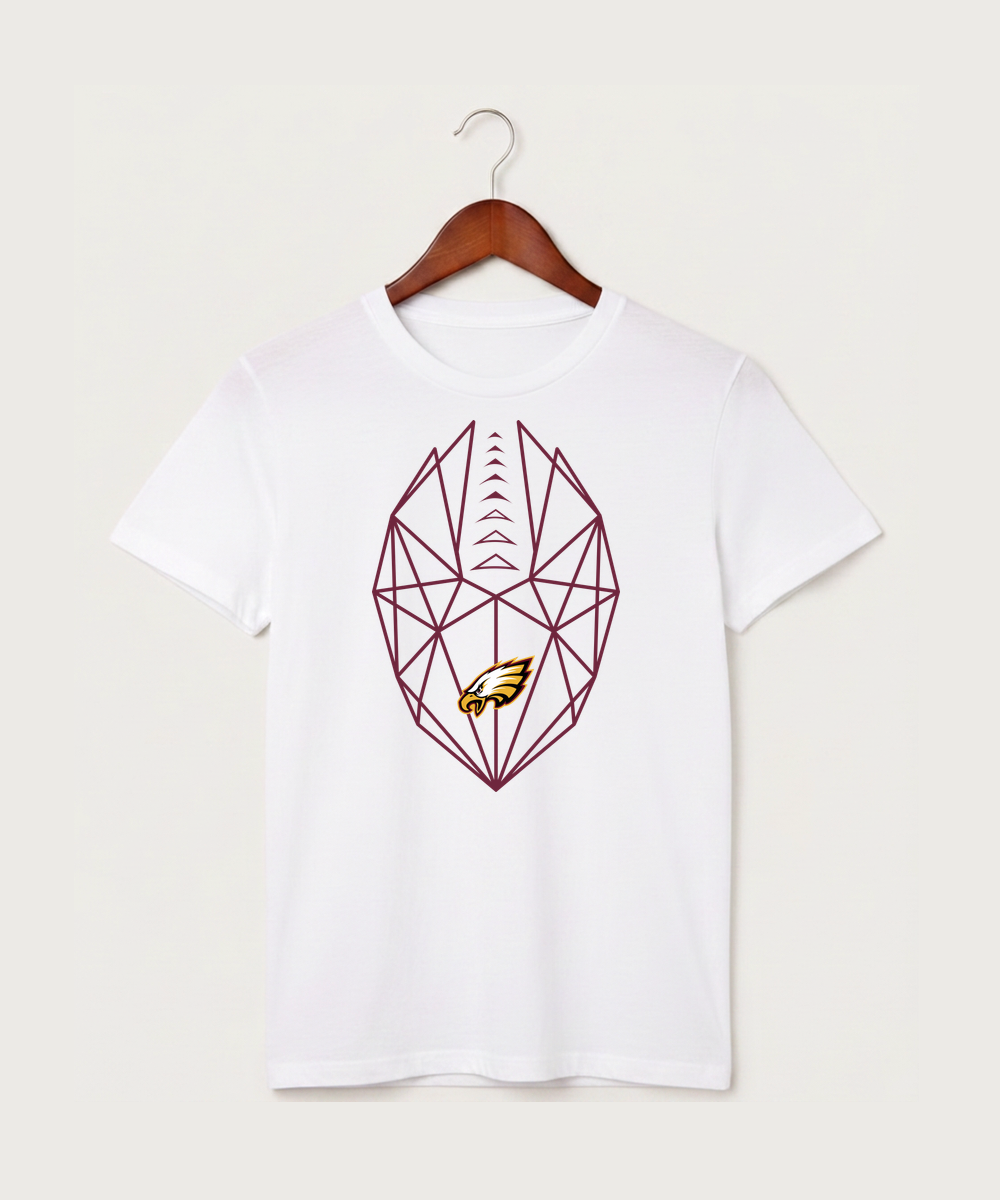 Dover-Eyota High School Football (Boys) - White T-Shirt - Full Front