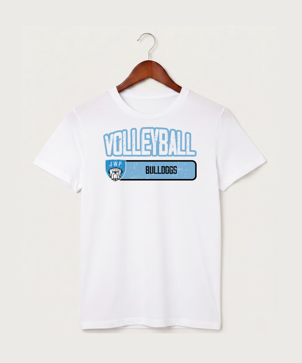 Janesville Waldorf Pemberton Volleyball (Girls) - White T-Shirt - Full Front