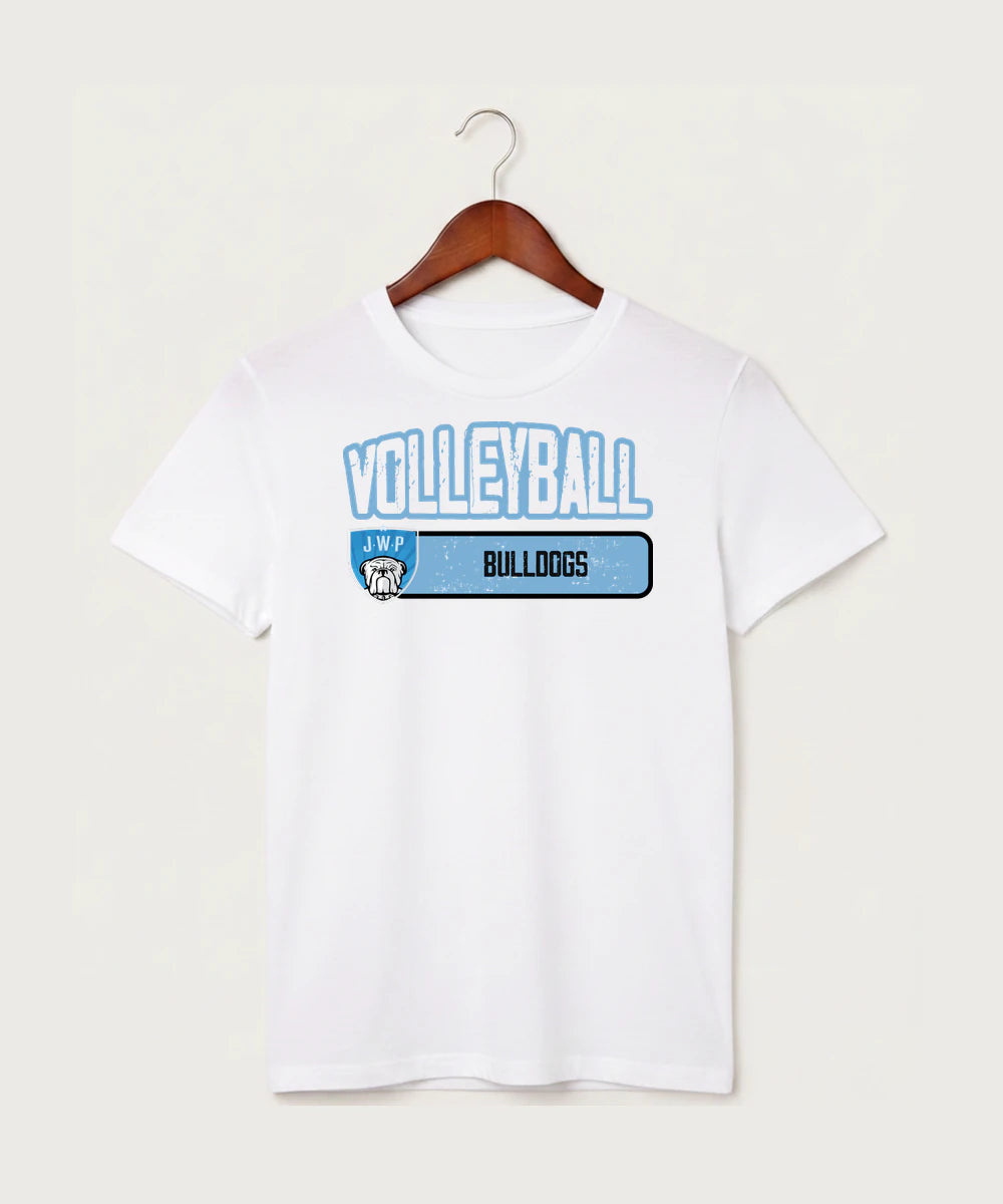 Janesville Waldorf Pemberton Volleyball (Girls) - White T-Shirt - Full Front