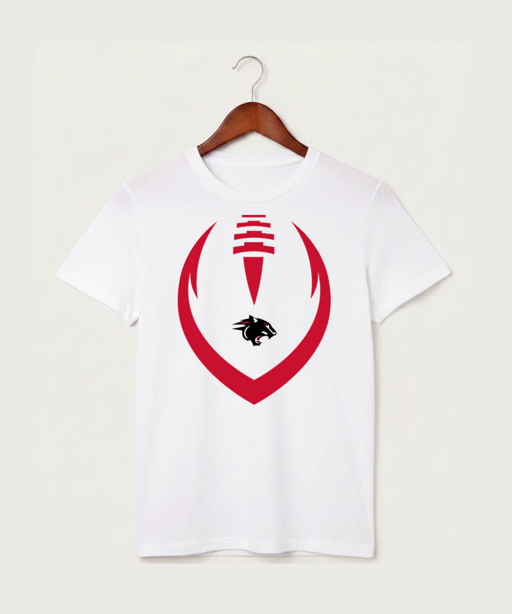 Nrheg Panthers High School Football (Boys) - White T-Shirt - Full Front